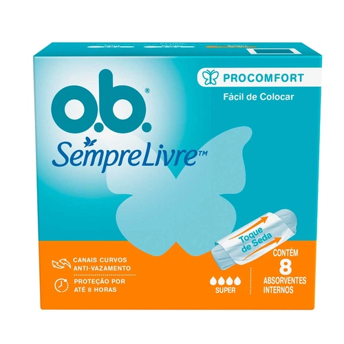 Absorvente Interno Ob Pro Comfort Super 8 Unidades