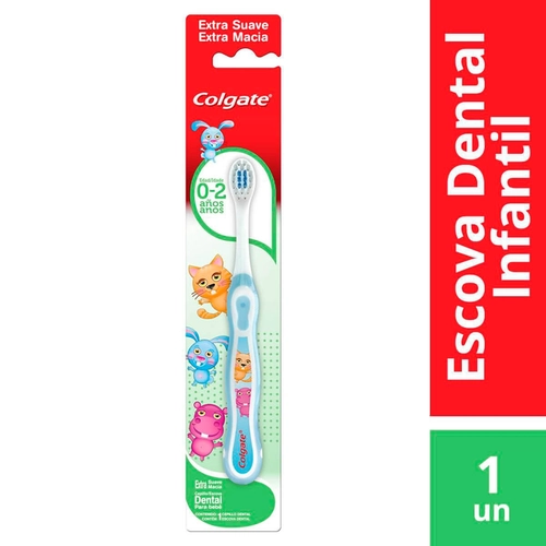 Escova Dental Infantil Colgate My First 0 A 2 Anos Extra Macia
