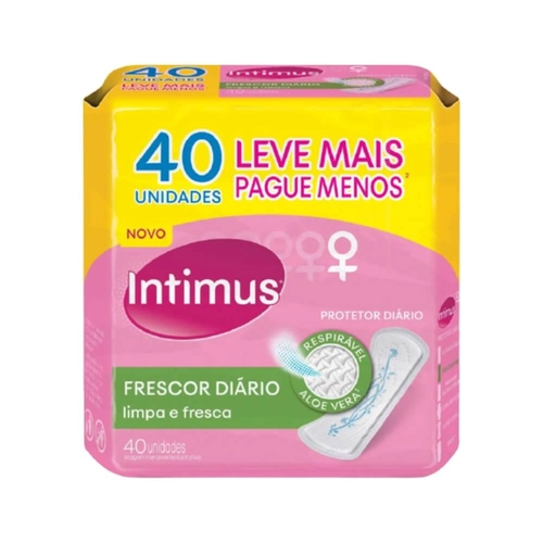 Protetor Diário Intimus Frescor Diário Com Perfume 40 Unidades