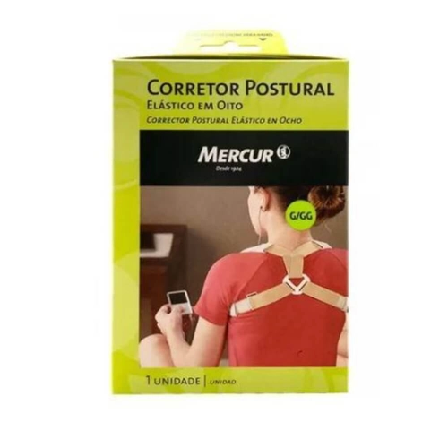 Corretor Postural Mercur 0087 Elástico Em 8 G/Gg