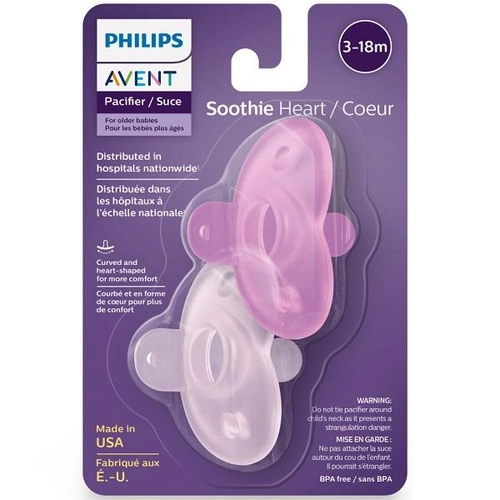 Chupeta Philips Avent Soothie 4 A 6 Meses Rosa 2 Unidades
