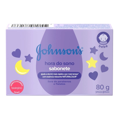 Sabonete em Barra Infantil Johnson's Baby Hora do Sono 80G