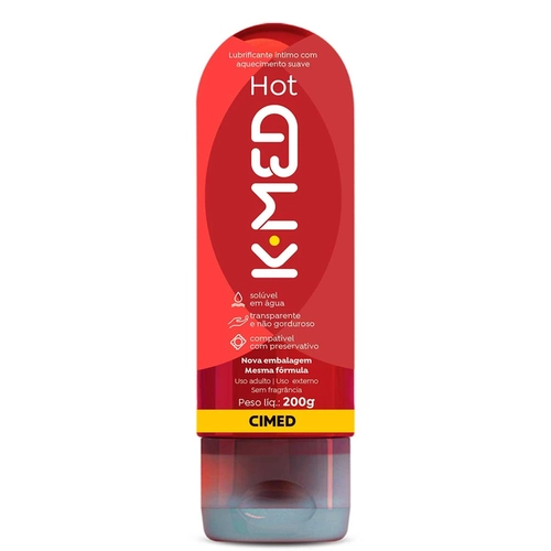 K Med Hot Gel Lubrif 200Ml