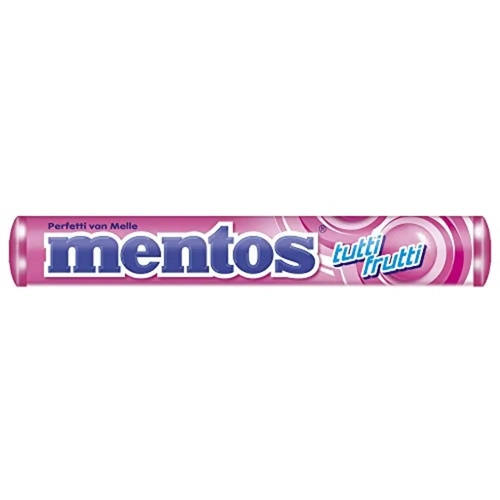Bala Mentos Stick Tutti Frutti 38G