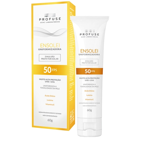 Protetor Solar Profuse Ensolei Emulsão Uniform Fps50 60G