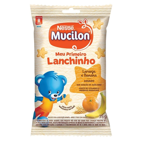 Snacks Mucilon Laranja Banana 35G
