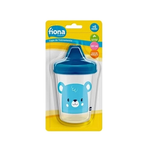 Caneca Aprendizado Fiona Desenhos 808421 +6 Meses Azul 180ml