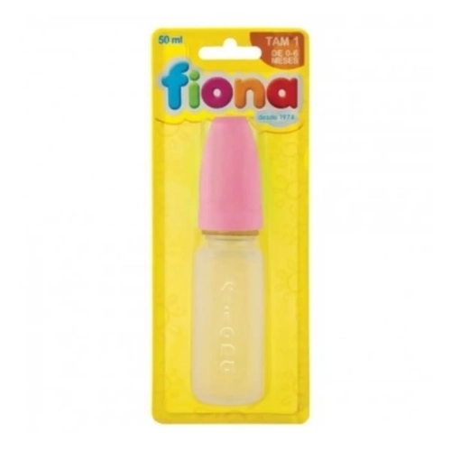 Mamadeira Fiona 50ml Mini 821630 +0 Meses Rosa