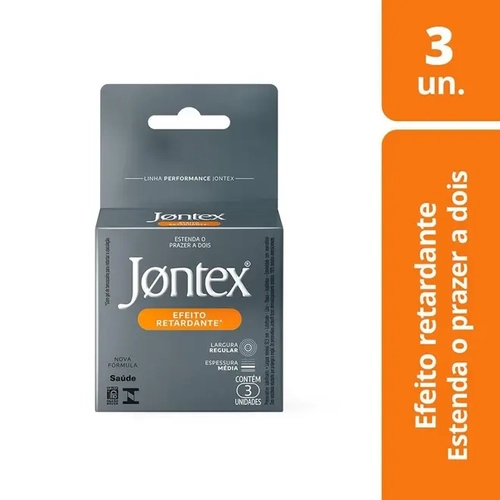 Preservativo Jontex Ereção Prolongada 3 Unidades