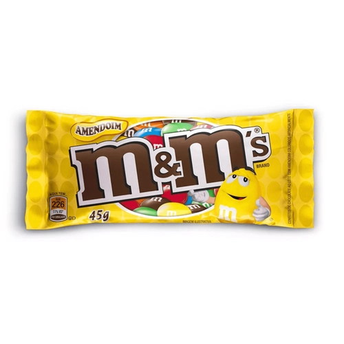 Confeito M&M S Amendoim 45G