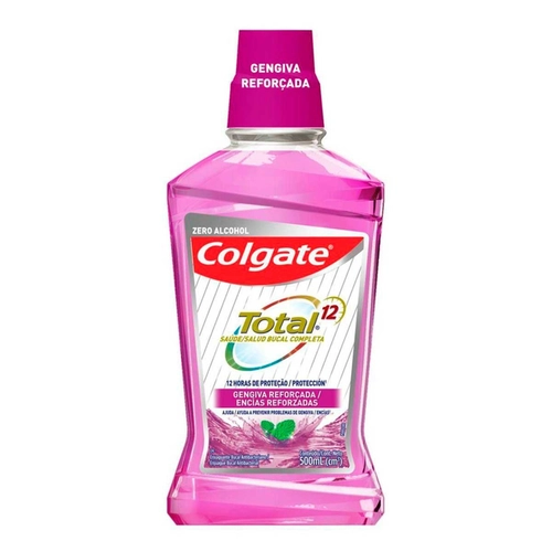 Enxaguante Bucal Colgate Total 12 Gengiva Reforçada Sem Álcool 500ml