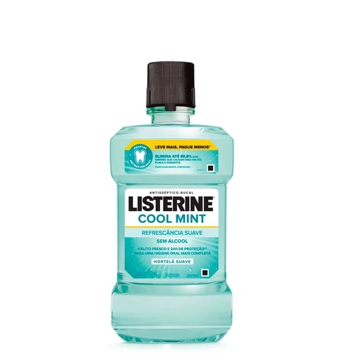Enxaguante Antisséptico Bucal Listerine Cool Mint Zero Sem Álcool 500ml