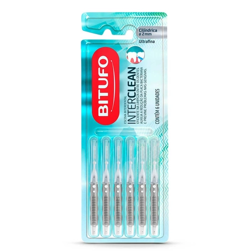 Escova Dental Bitufo Interdental Ultrafina 6 Unidades