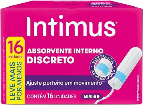 Absorvente Interno Intimus Mini 16 Unidades