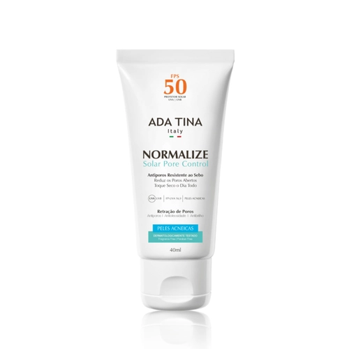 Protetor Solar Facial Ada Tina Normalize Pore Control Fps50 40ml