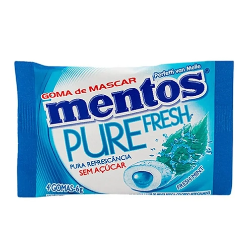 Chiclete Mentos Sache Mint 4Un