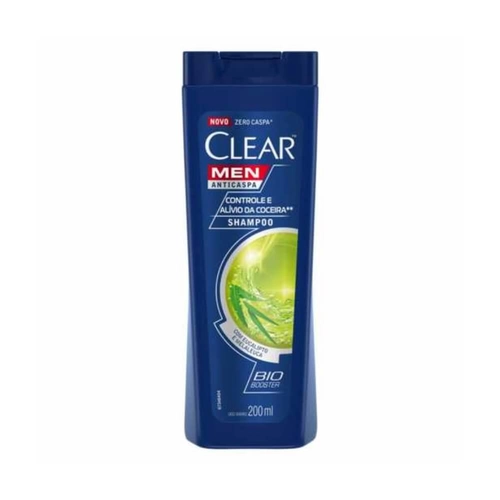 Shampoo Clear Anticaspa Men Controle e Alívio da Coceira 200ml
