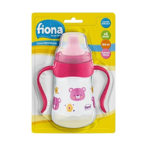 Caneca Aprendizado Fiona Desenhos 808431 +6 Meses Rosa 180ml
