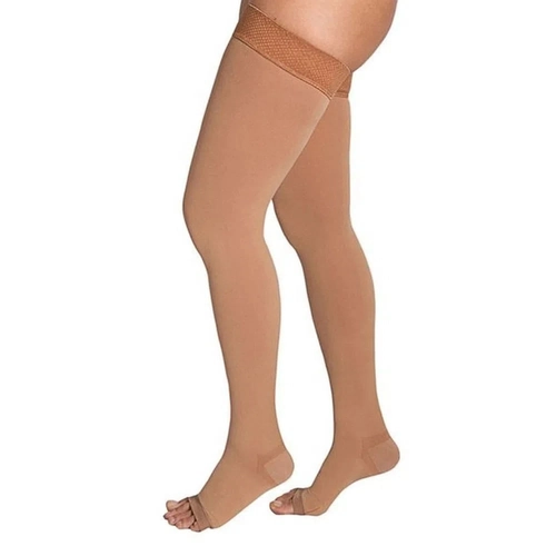 Meia Venosan Ultraline 4000 Comp. 20-30 Meia Coxa P Pé Aberto Bege