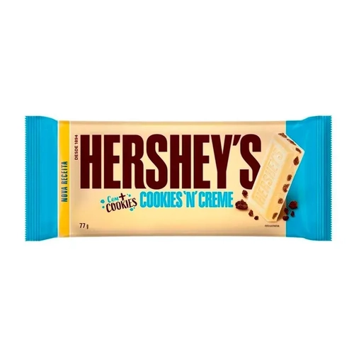 Chocolate Barra Hersheys Cook Cream Branco 77G