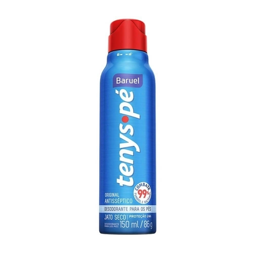 Talco Desodorante Jato Seco Para Os Pés Antisséptico Tradicional Tenys Pé 150ml