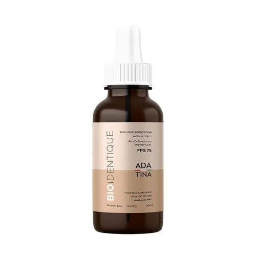 Protetor Solar Facial Ada Tina Bio Identique Fps75 Cor Vaniglia 30ml
