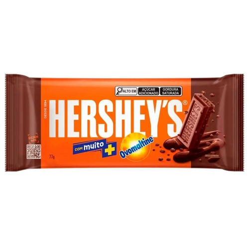 Chocolate Barra Hersheys Ovo Maltine 77G
