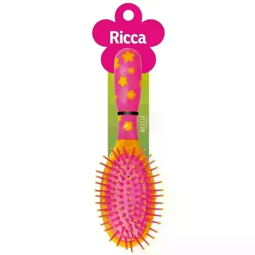 Escova de Cabelo Ricca Infantil Oval Ref 277