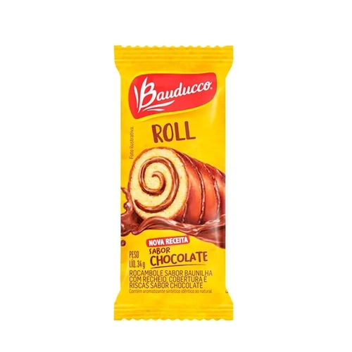 Roll Cake Bauducco Brigadeiro 34G