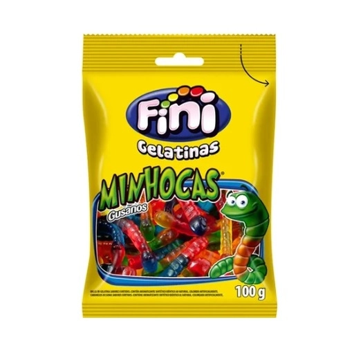Bala Gel Fini Minhocas 80G