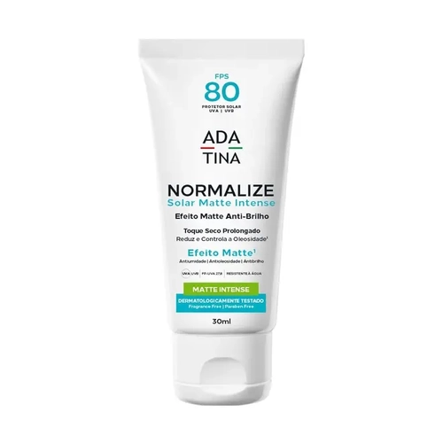 Protetor Solar Facial Ada Tina Normalize Matte Intense Fps80 30ml
