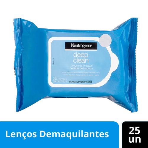 Lenços Demaquilantes Neutrogena Deep Clean 25 Unidades