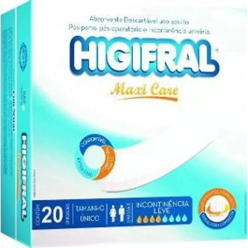 Absorvente Geriatrico Higifral Pos Parto 20Un