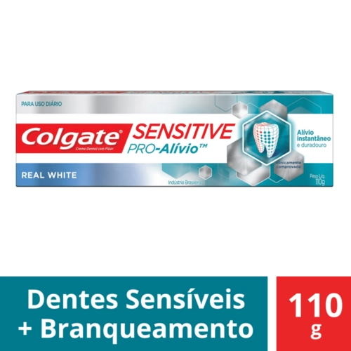 Creme Dental Colgate Sensitive Pró Alívio Real White 110G