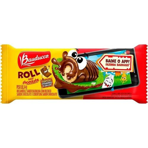 Roll Cake Bauducco Chocolate 34G