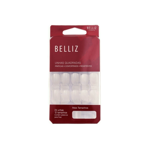 Unhas Postiças Belliz Quadradas Ref 1200