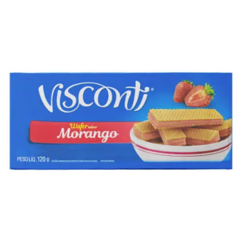 Biscoito Wafer Bauducco Morango 140G