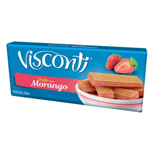 Biscoito Wafer Bauducco Morango 140G