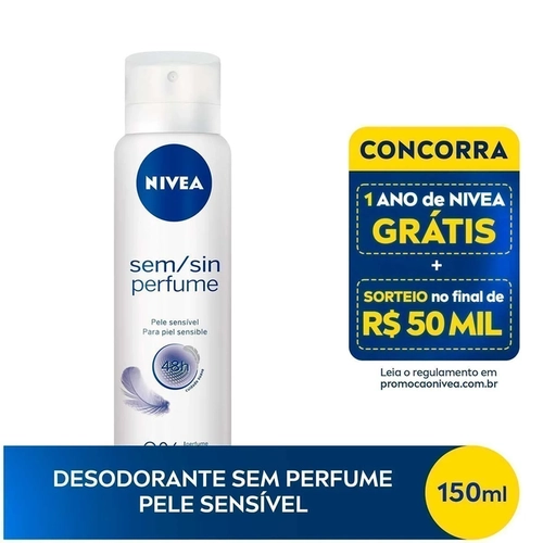 Desodorante Aerosol Nivea Sem Perfume 150ml