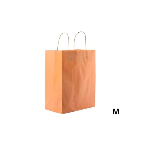 Sacola De Presente Papel Kraft Tamanho M 26X19,5X9,5Cm