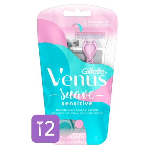 Aparelho de Depilação Gillette Venus Sensitive 2 Unidades