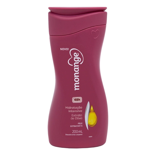Loção Hidratante Corporal Monange Hidratação Intensiva Pele Extra Seca 200ml