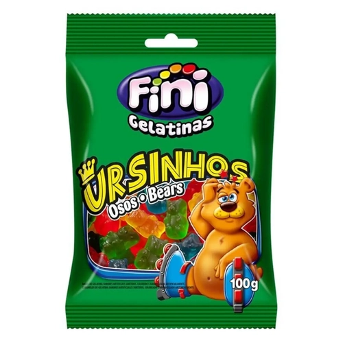 Bala Gel Fini Ursinhos Brilho 100G