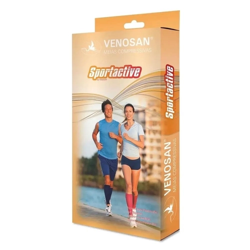 Meia Venosan Sportactive Comp 20-30Mmhg Bd Preta X-Grande