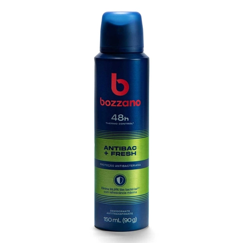 Desodorante Aerosol Bozzano Antibac + Fresh Masculino 72h 150ml