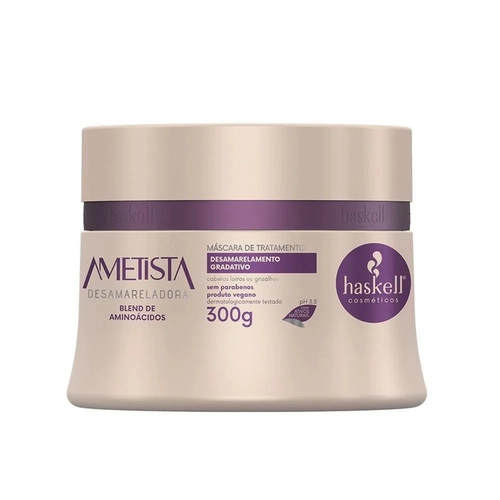 Máscara De Tratamento Haskell Ametista Desamareladora 300G