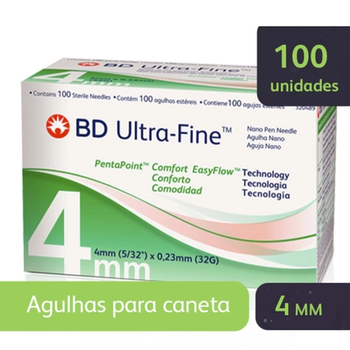 Agulha Caneta Bd Easyflow 4Mm