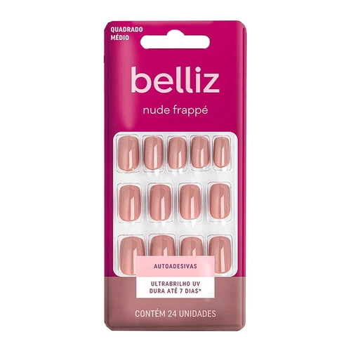 Unhas Postiças Belliz Autoadesivas Nude Ref 1270