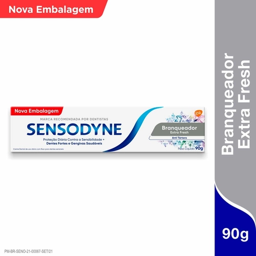 Creme Dental Sensodyne Branqueador Extra Fresh 90G