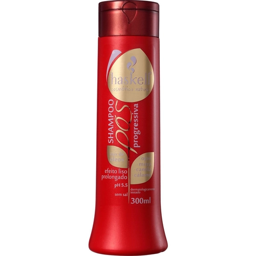 Shampoo Haskell Pós Progressiva Efeito Liso Prolongado 300ml